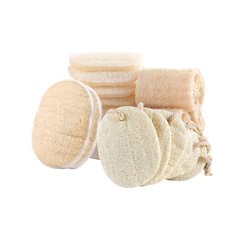 100 % natürlicher Bade-Luffa-Schwamm, Körperschwamm, Peeling-Luffa-Pads für SPA